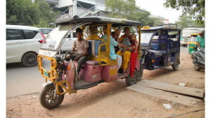 Electric rickshaws in Uttar Pradesh